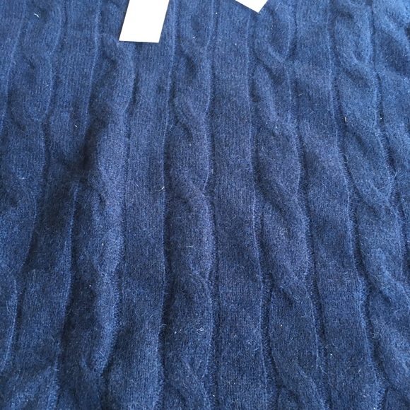 Christopher Fischer Cashmere mens knit sweater in size  XL, Navy blue, NWT - Picture 7 of 10